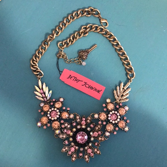 Betsey Johnson Jewelry - Betsey Johnson jeweled necklace